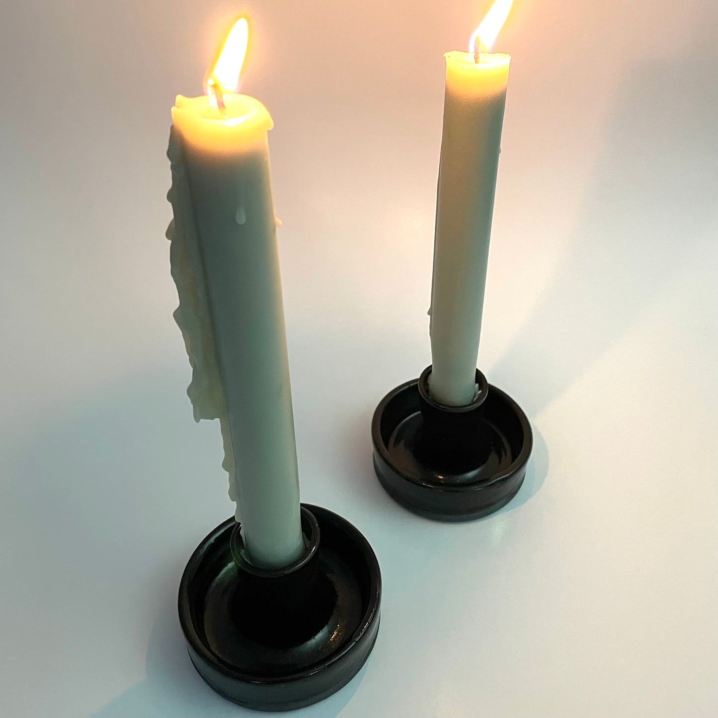 Candlestick Holder (Black Clay)