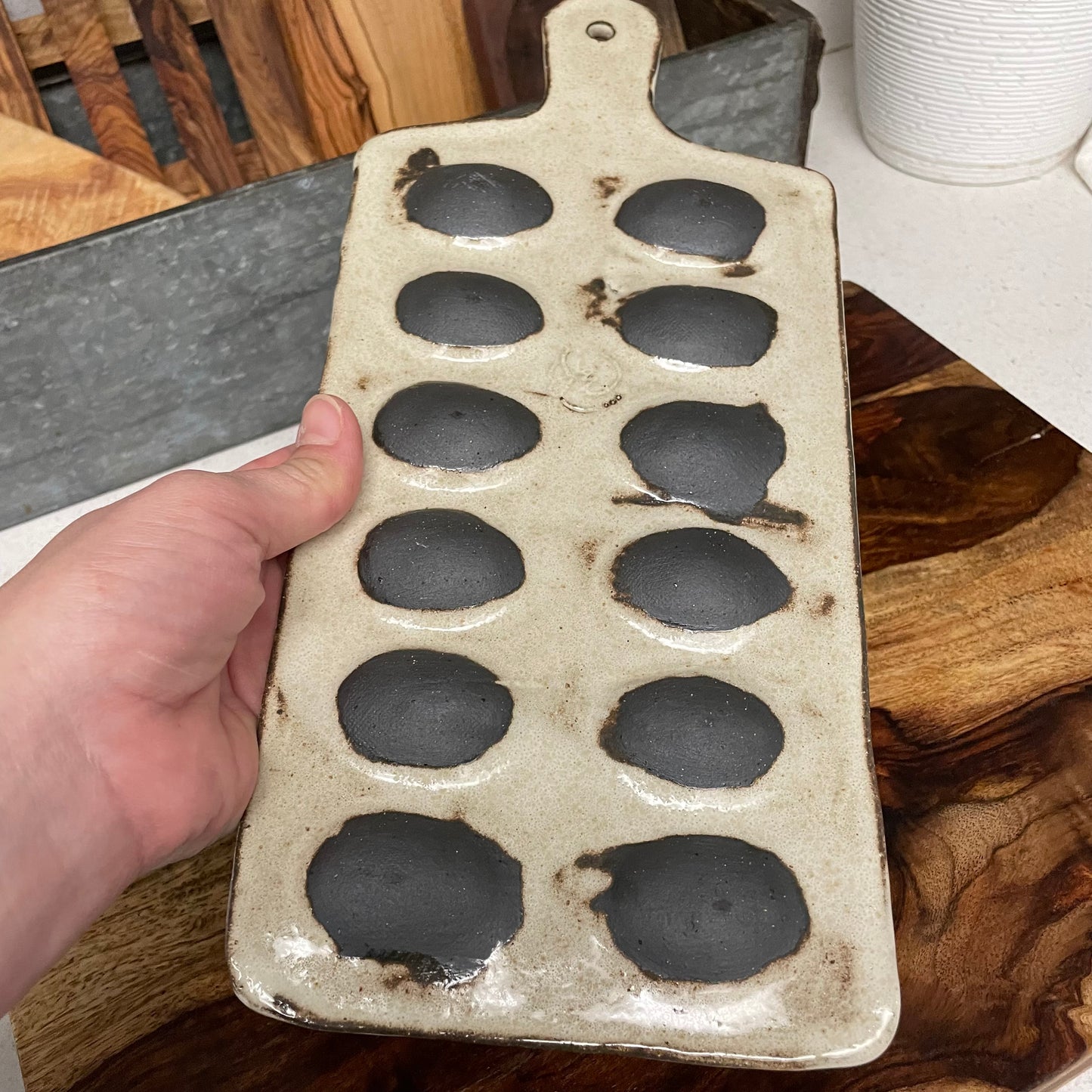 Deviled Egg Tray (Black Clay)